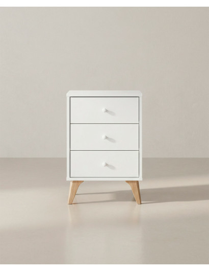 Mesita de noche 3 cajones BIRA barata | Envío rápido y financiación