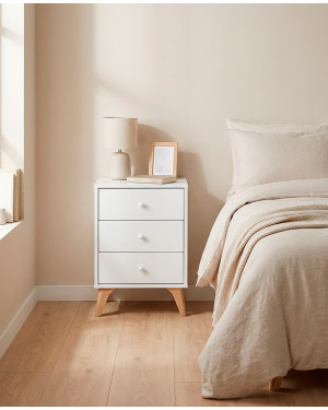 Mesita de noche 3 cajones BIRA barata | Envío rápido y financiación