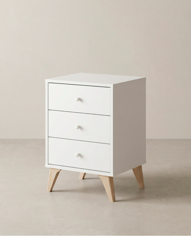 Mesita de noche 3 cajones BIRA barata | Envío rápido y financiación