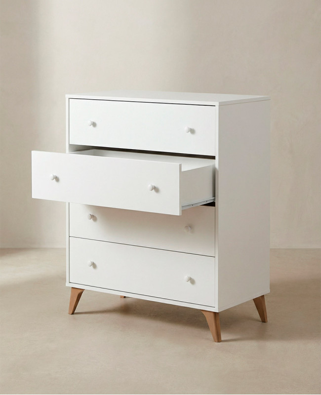 Cómoda cuatro cajones BIRA barata | Envío rápido y financiación