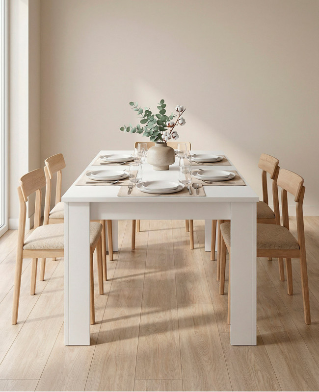 Mesa consola extensible NARA ambiente extendida