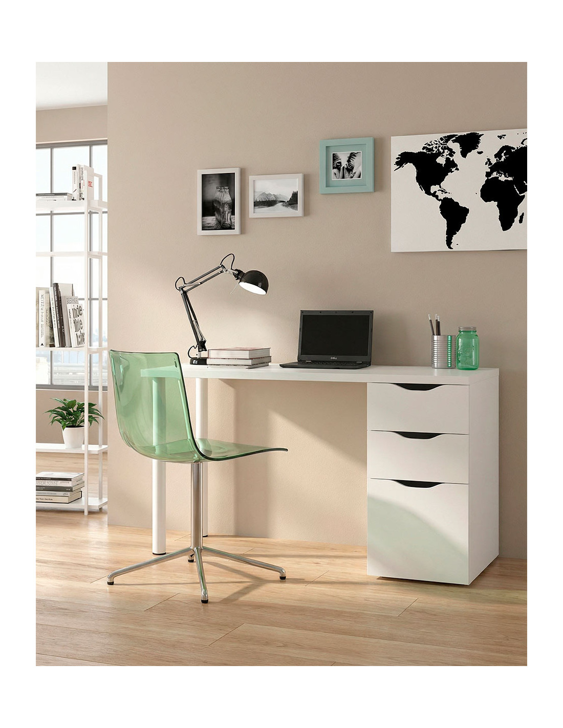 Mesa estudio cajones SEKA  barata | Envío rápido y financiación