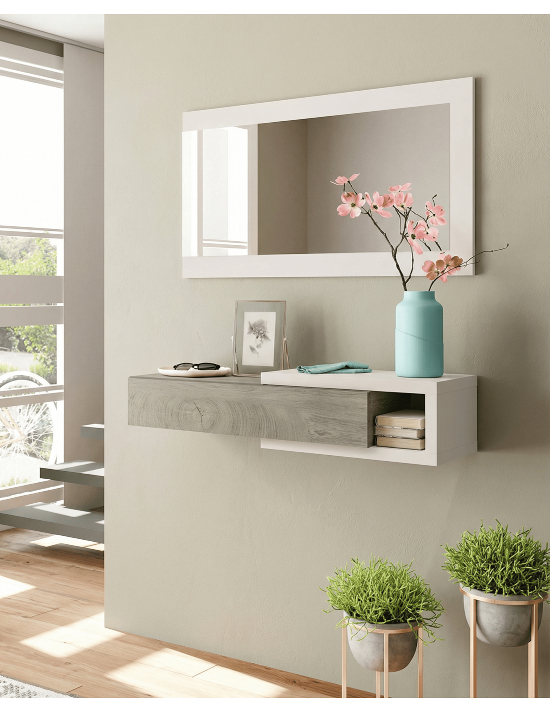 Recibidor con espejo OLIA barato  | Envío rápido y financiación