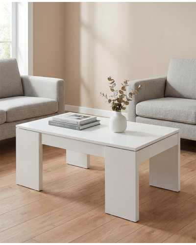 Mesa de centro KENA ambiente blanco
