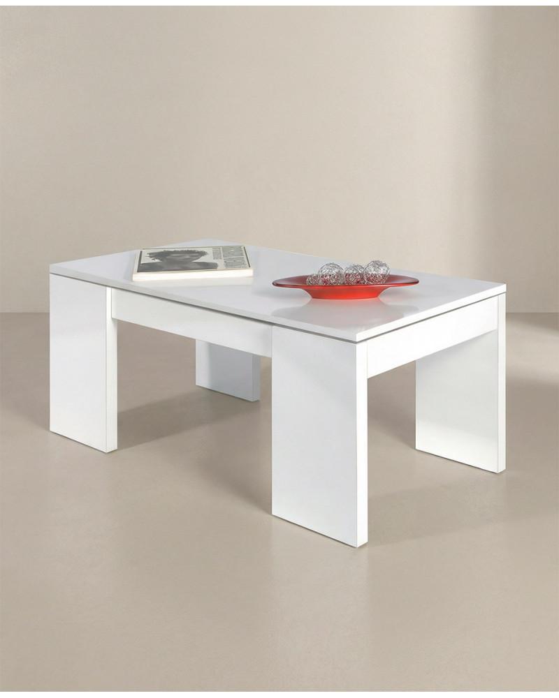 Mesa de centro KENA lateral blanco