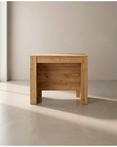 Mesa consola extensible NARA cerrada roble