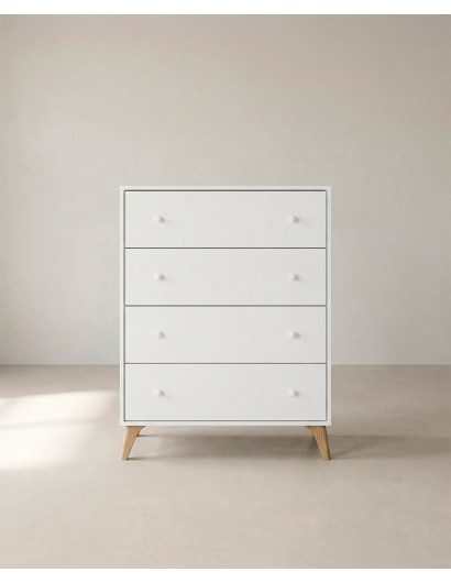 Cómoda cuatro cajones BIRA barata | Envío rápido y financiación