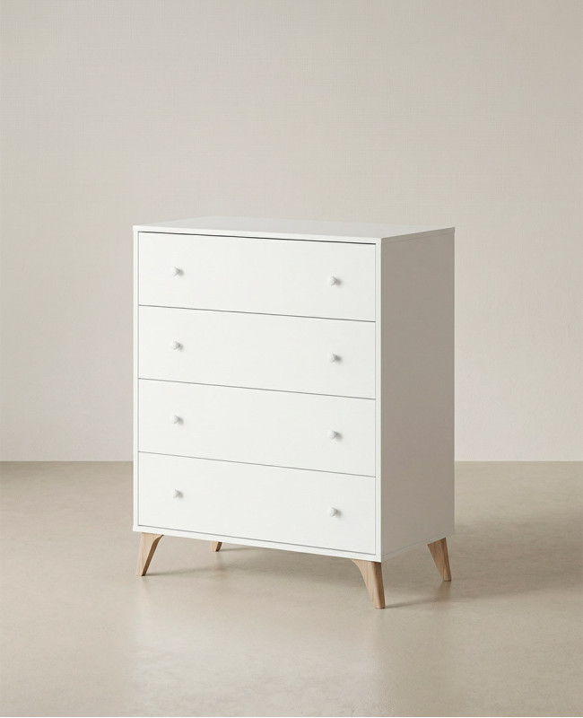 Cómoda cuatro cajones BIRA barata | Envío rápido y financiación