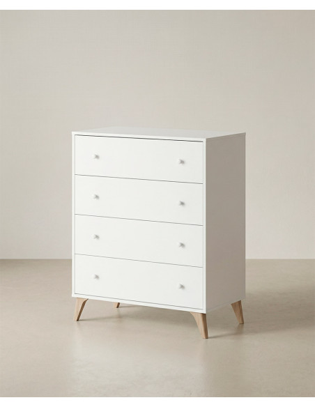 Cómoda cuatro cajones BIRA barata | Envío rápido y financiación