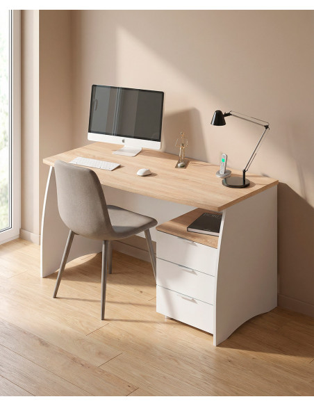 Mesa estudio cajones SENA barata | Envío rápido y garantía