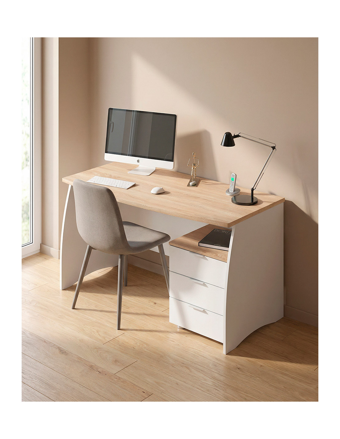 Mesa estudio cajones SENA barata | Envío rápido y garantía