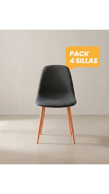 Pack 4 sillas de comedor SORA barata  | Envío rápido y financiación