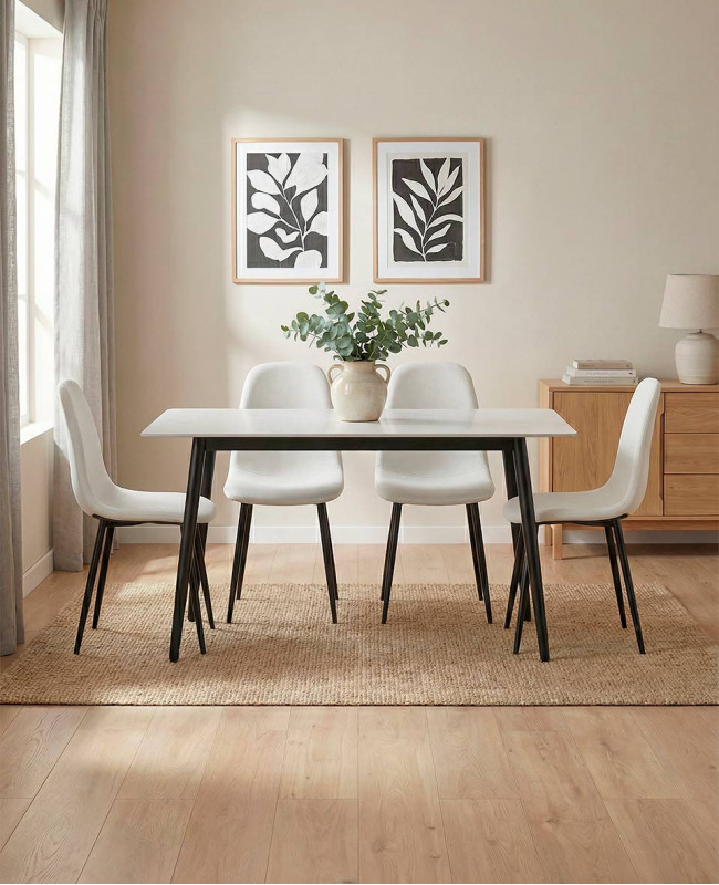 Pack mesa y sillas comedor ZALEN