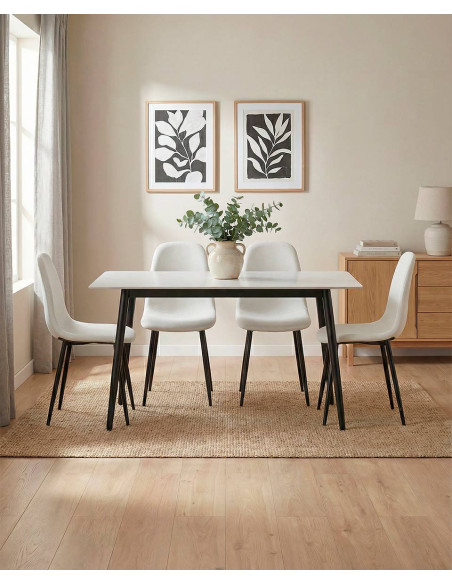 Pack mesa y sillas comedor ZALEN