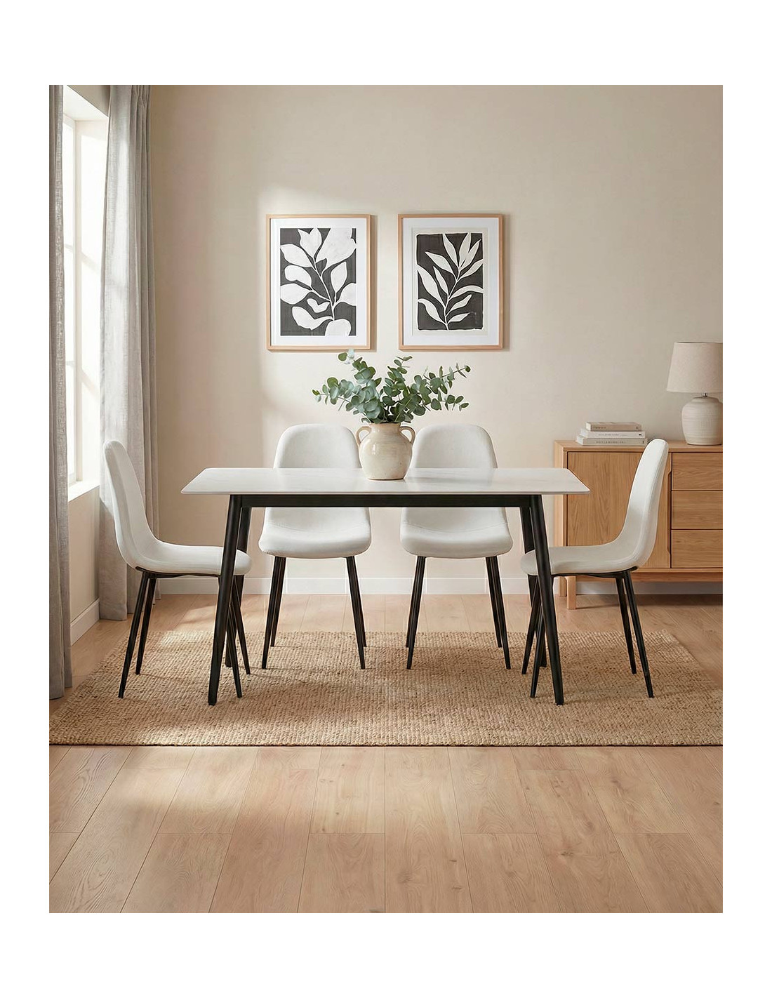 Pack mesa y sillas comedor ZALEN