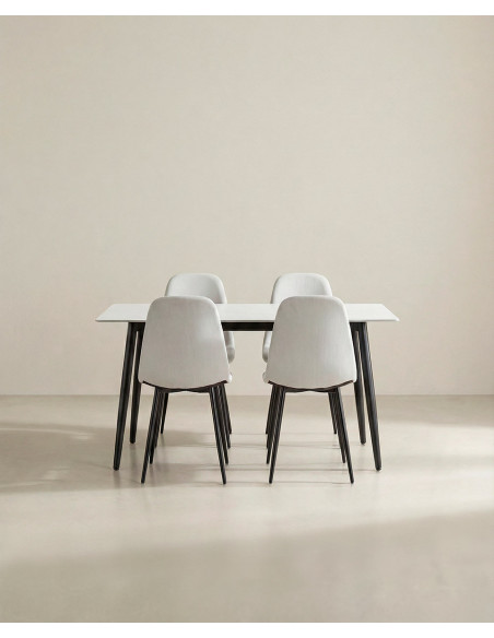 Pack mesa y sillas comedor ZALEN