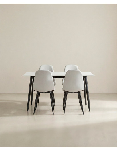 Pack mesa y sillas comedor ZALEN