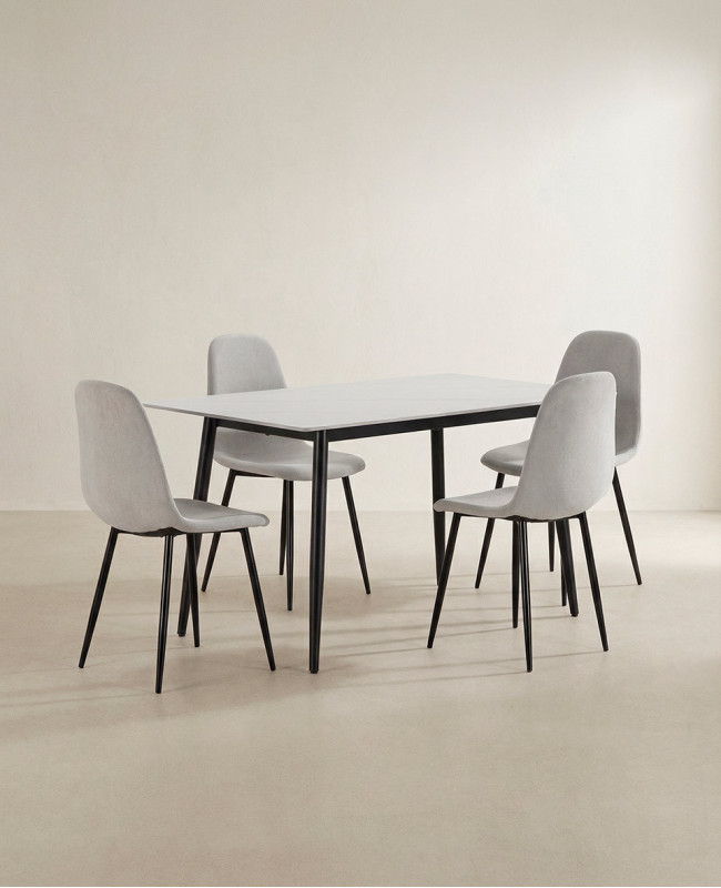 Pack mesa y sillas comedor ZALEN