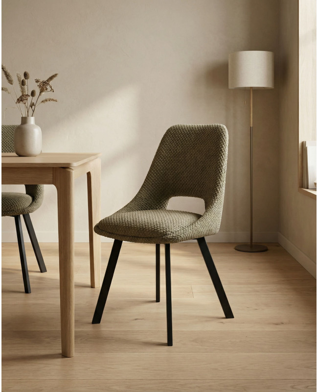 Pack 4 sillas de comedor tapizadas MUREA baratas| Envío rápido y financiación