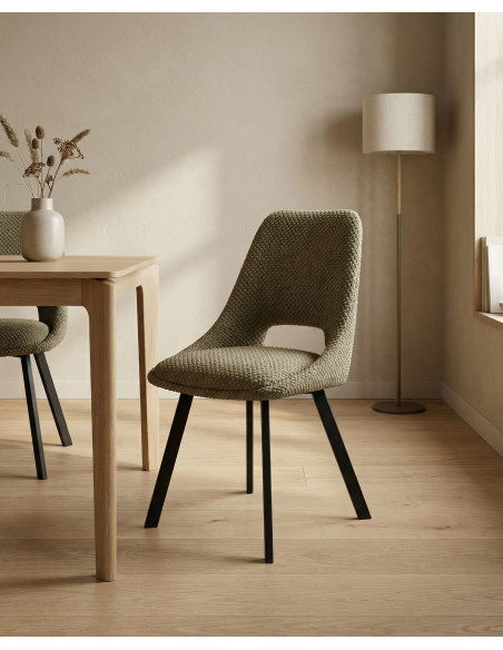 Pack 4 sillas de comedor tapizadas MUREA baratas| Envío rápido y financiación