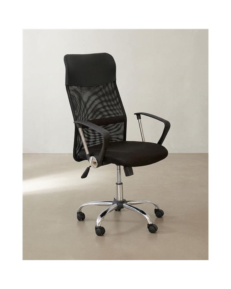 Silla de estudio MEXOR negro lateral