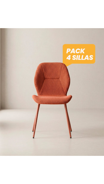 Pack sillas comedor tapizadas LUREN baratas | Envío rápido y financiación