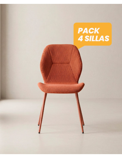 Pack sillas comedor tapizadas LUREN baratas | Envío rápido y financiación