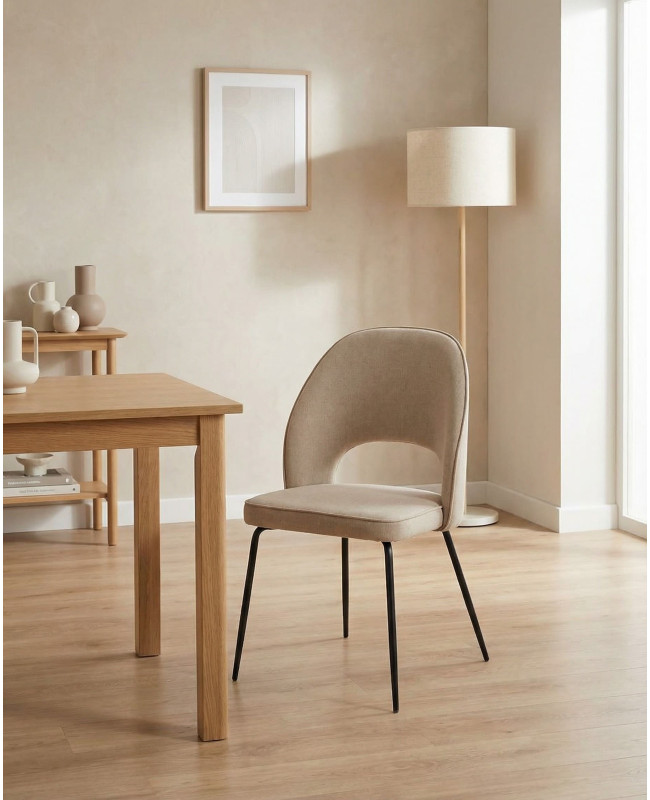 Pack 4 sillas tapizadas TAREN baratas | Envío rápido y financiación