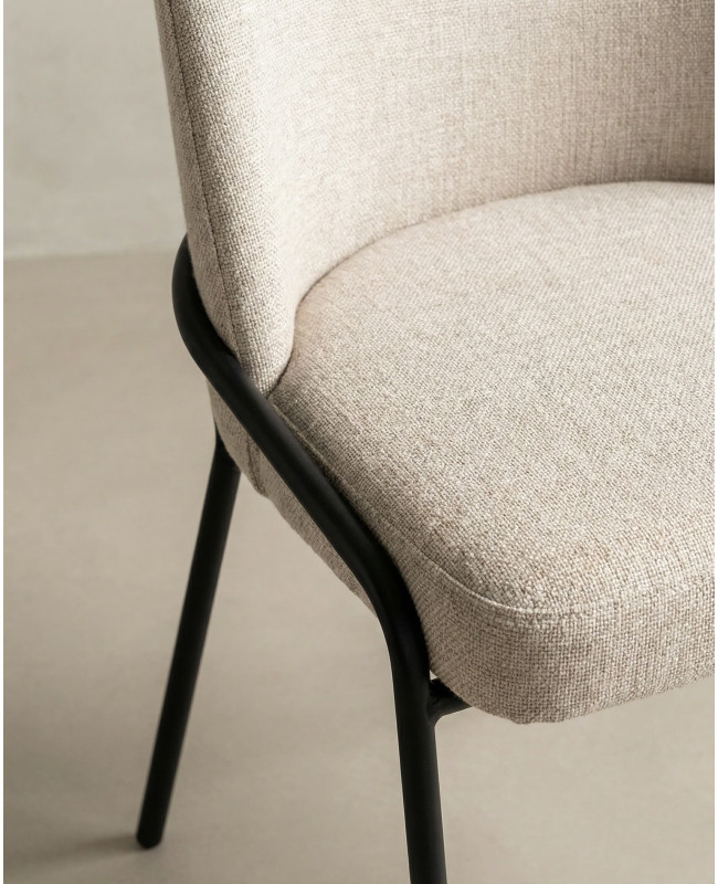 Pack 2 sillas de comedor tapizadas KELIA baratas | Envío rápido y financiación