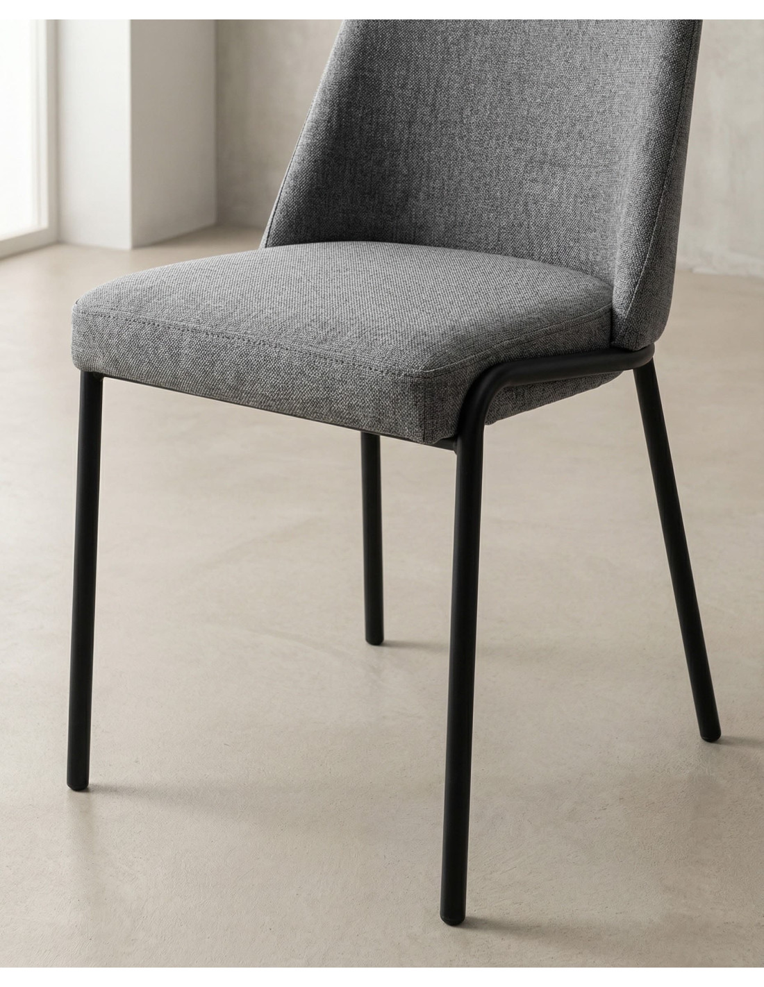 Pack 2 sillas de comedor tapizadas BRENDA baratas | Envío rápido y financiación