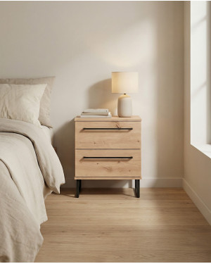 Mesita 2 cajones LUREN barata | Envío rápido y financiación