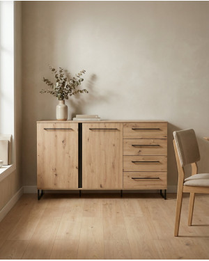 Compra Aparador 2 puertas y 4 cajones LUREN barato | Envío rápido y financiación