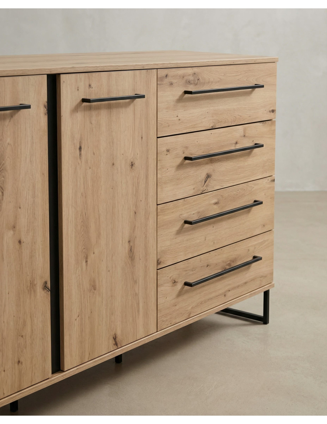 Compra Aparador 2 puertas y 4 cajones LUREN barato | Envío rápido y financiación