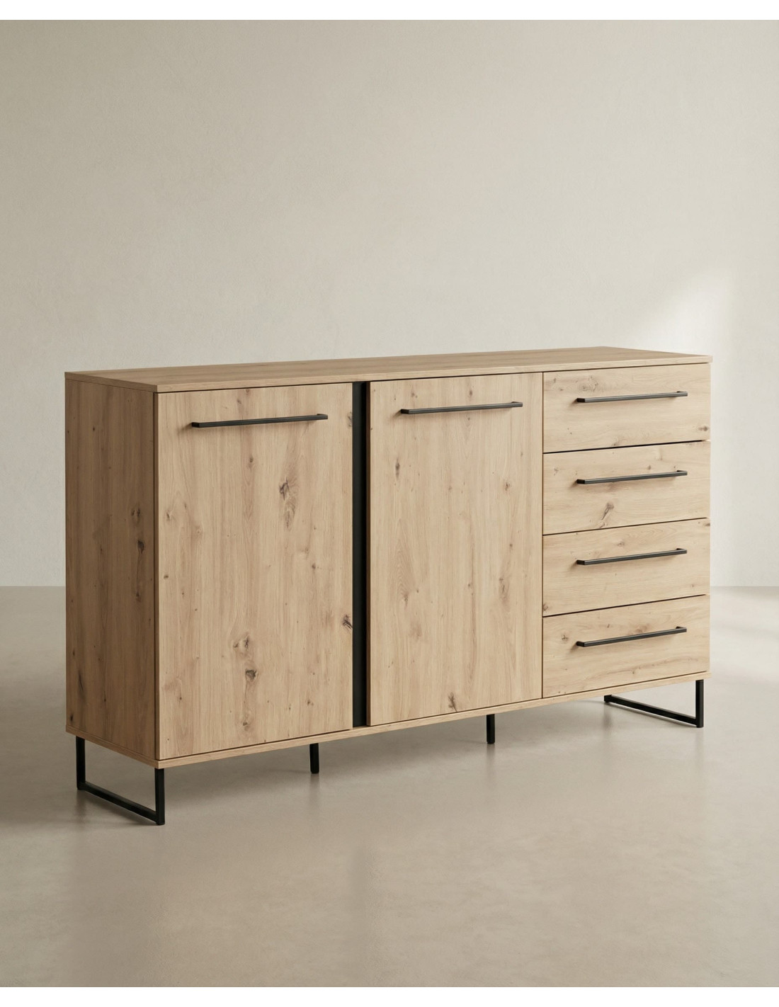 Compra Aparador 2 puertas y 4 cajones LUREN barato | Envío rápido y financiación