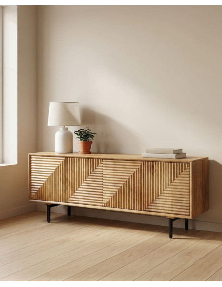 Mueble TV madera mango DUNAR barato | Envío rápido y financiación