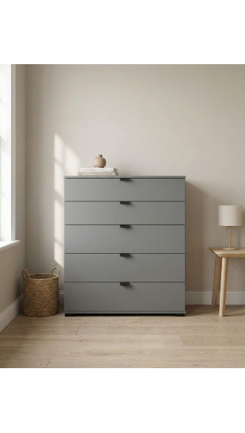 Compra Cómoda 5 cajones ZAREL al mejor precio | Envío rápido y financiación