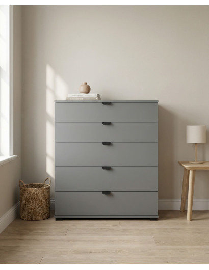 Compra Cómoda 5 cajones ZAREL al mejor precio | Envío rápido y financiación