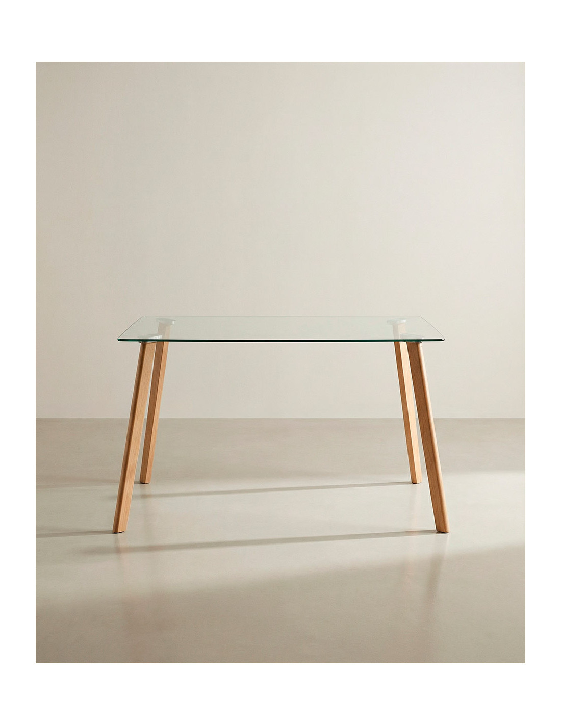 Mesa comedor tapa cristal ZAREN barata | Envío rápido y financiación