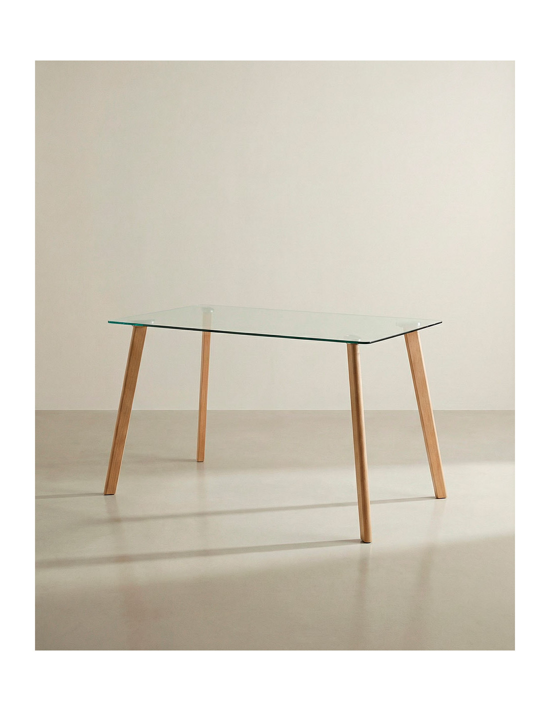 Mesa comedor tapa cristal ZAREN barata | Envío rápido y financiación