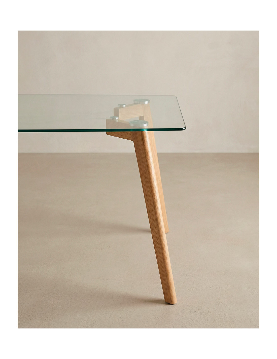 Mesa comedor tapa cristal ZAREN barata | Envío rápido y financiación