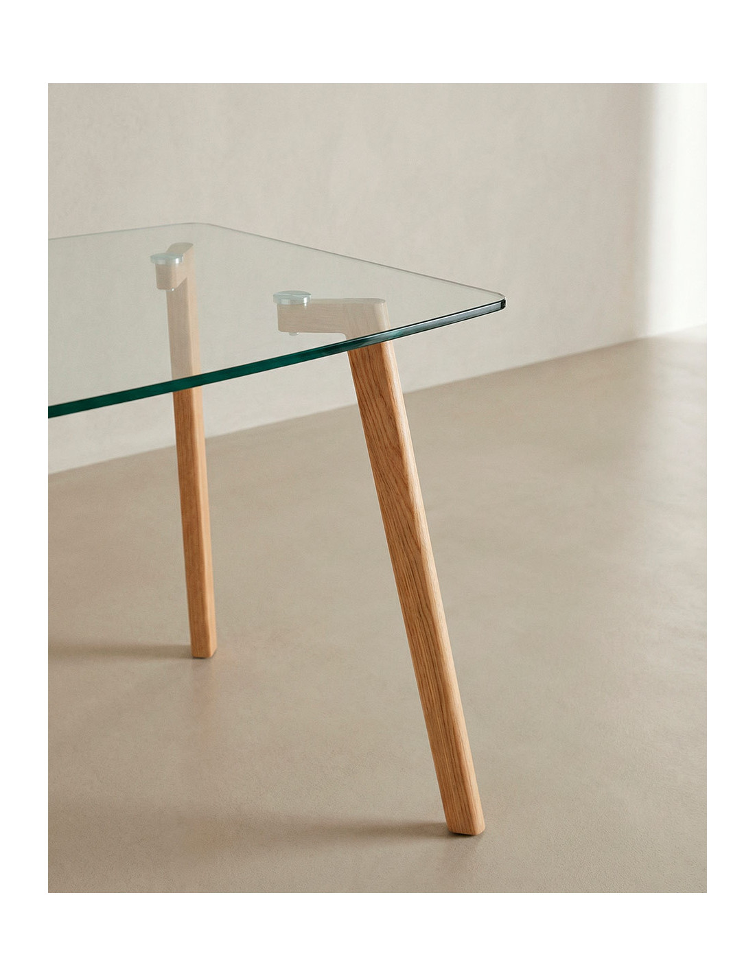 Mesa comedor tapa cristal ZAREN barata | Envío rápido y financiación