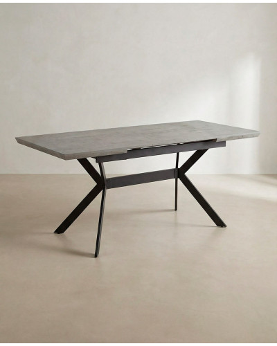 Mesa de comedor extensible central SILAR lateral