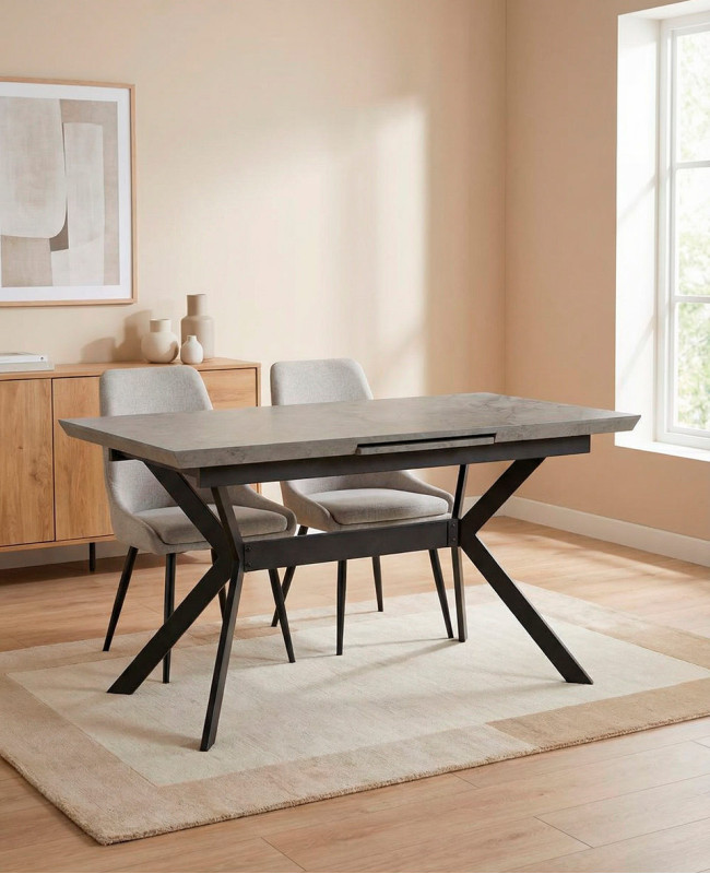 Mesa de comedor extensible central SILAR barata | Envío rápido y financiación