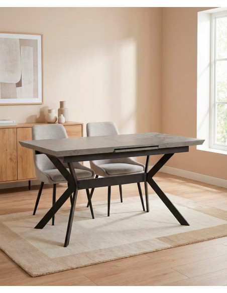 Mesa de comedor extensible central SILAR barata | Envío rápido y financiación