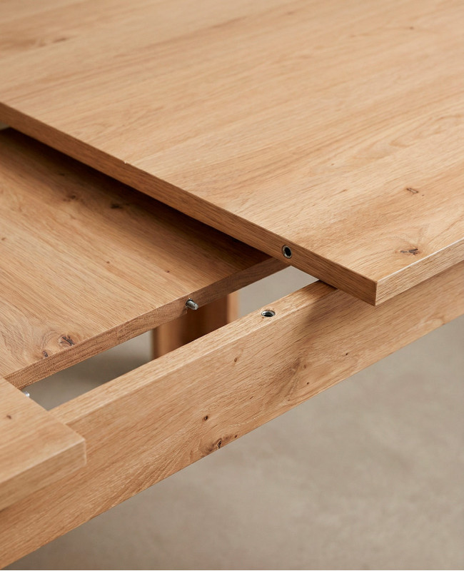 Mesa de comedor extensible NUBAR artisan detalle