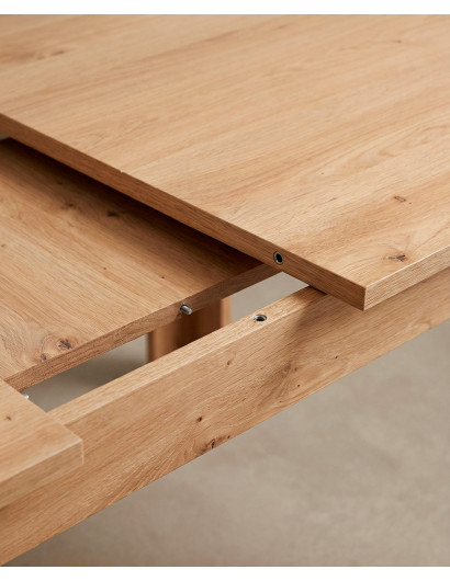 Mesa de comedor extensible NUBAR artisan detalle