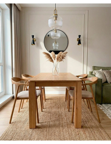 Mesa de comedor extensible NUBAR artisan ambiente