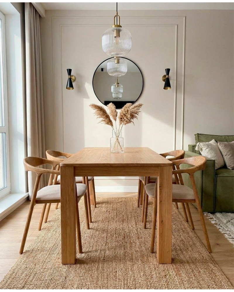 Mesa de comedor extensible NUBAR artisan ambiente