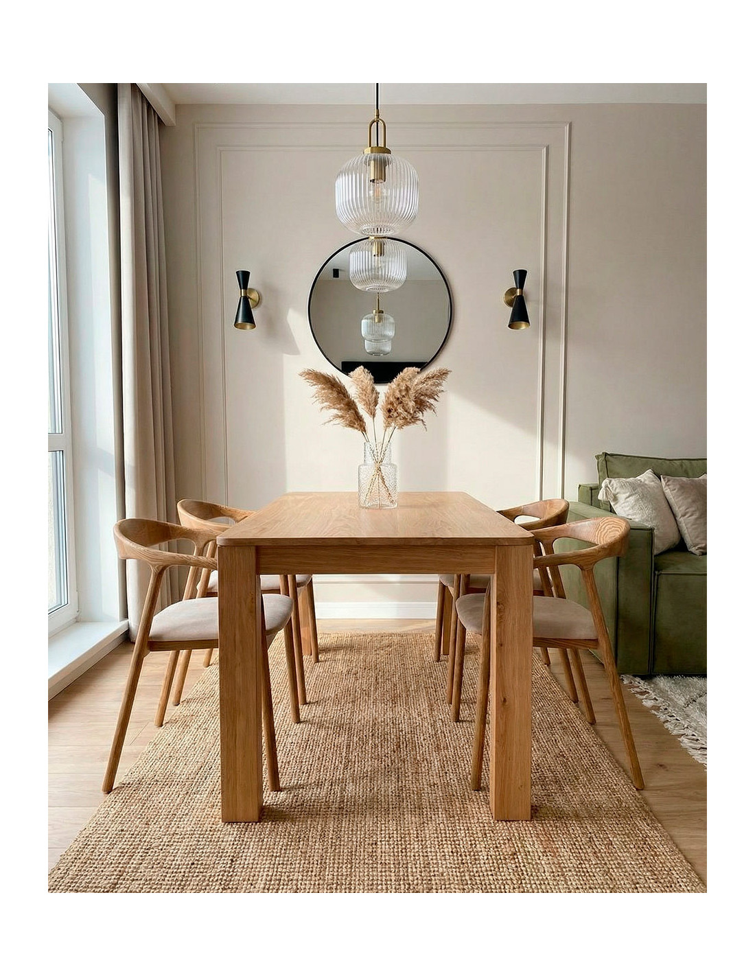 Mesa de comedor extensible NUBAR artisan ambiente