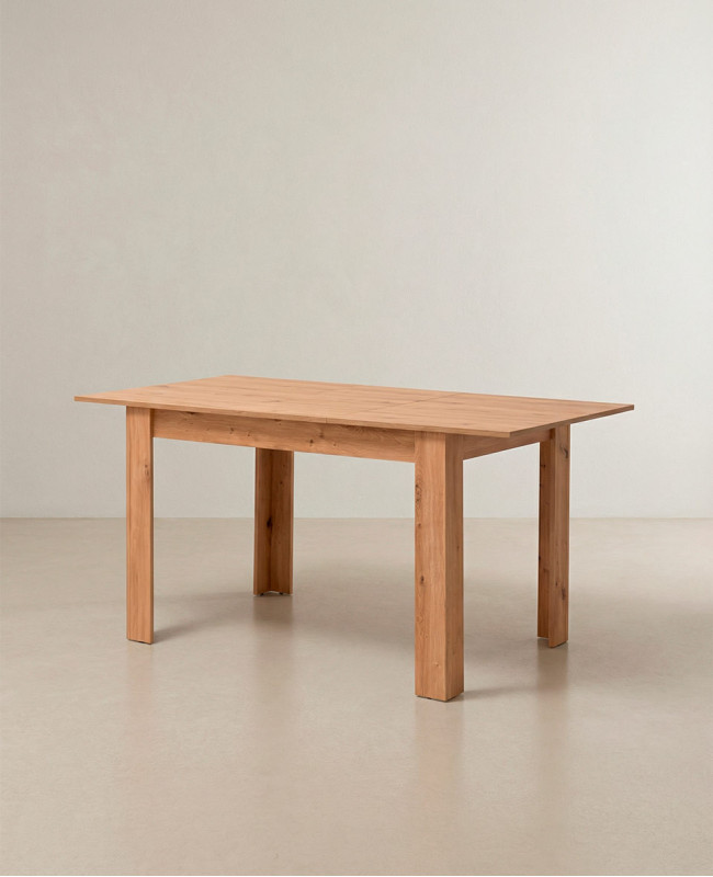 Mesa de comedor extensible NUBAR artisan lateral